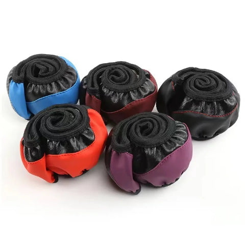 PU Carbon Fiber Leather Car Steering Wheel Cover Breathable and Anti Slip